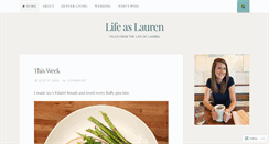 Desktop Screenshot of lifeaslaurenblog.com